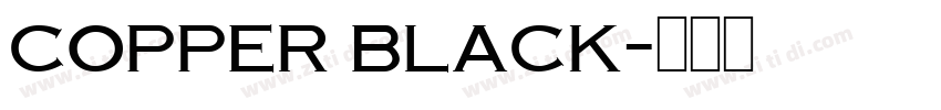 copper black字体转换